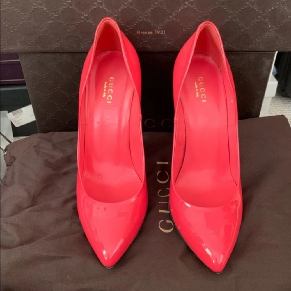 Hot pink gucci heels